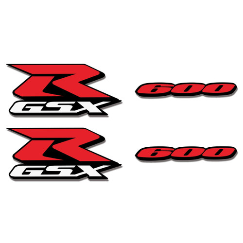 iTobest Decal Sticker GSXR 600 Fairing Decal Compatible with Suzuki GSXR 600 k1 K2 K4 2001-2005 Motorcycle GSXR Fairing Kit Stickers Decals/Suzuki GSXR Vinyl Decal(Black&Red)