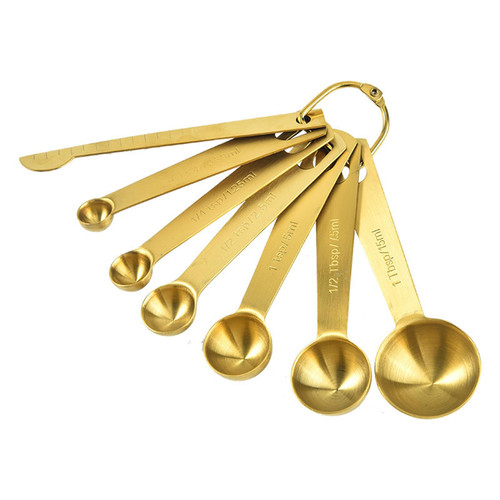 Measuring Spoons Set,Measuring Spoons Set Stainless Steel,6/7-Piece Kitchen Teaspoon Measure Spoon,Measuring Spoons,1/8 tsp,1/4 tsp,1/2 tsp,1 tsp,1/2 tbsp & 1 tbsp,for Dry or Liquid