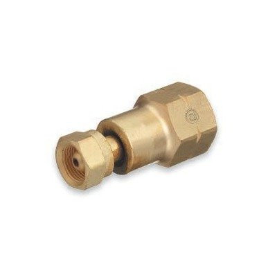 Western Enterprises 324 Brass Cylinder Adaptors, From CGA-200 'MC' Acetylene to CGA-510 POL Acetylene