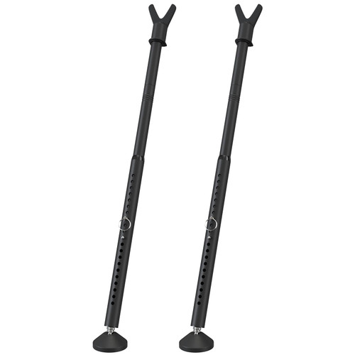 2Pack Door Security Bar for Hinged Sliding Doors and Windows,19 to 52 Inch Adjustable 3 in 1 Door Security Barricade Security Bar, Portable Home Security Door Stopper