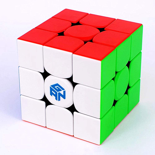 GAN 354 M v2 Magnetic 3x3 Speed Cube Stickerless Gans 354 M V2 3x3 Puzzle Cube GAN 354M Magic Cube (Standard Magnetic Version)