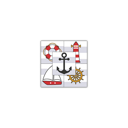 70 Personalized Waterproof Labels for Clothing (Nautical Theme) - No-Sew - Laundry Safe - Stick-on