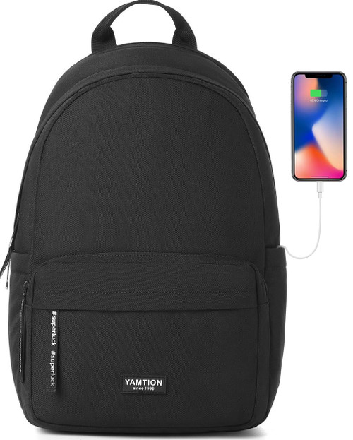 YAMTION Backpack for Men and Women,15.6 inch School College Backpack for Teens,Laptop Backpack Laptop Bookbag with USB Charging port for Business College Travel High School YAMTION Backpack for Men and Women,15.6 inch School College Backpack for Teens,Laptop Backpack Laptop Bookbag with USB Charging port for Business College Travel High School