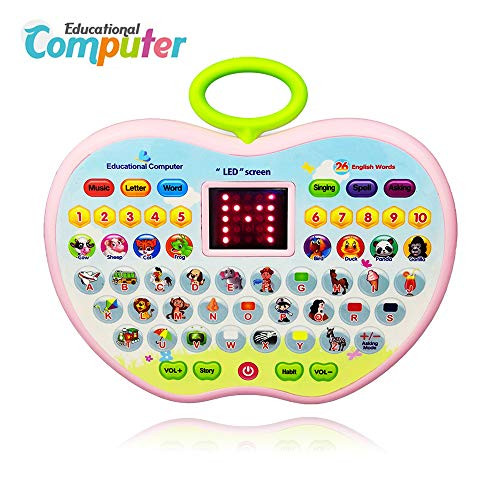 Educational Toys for 2 Year Olds Girl, Toddler Learning Toy for 1-3 Year Old Boys Girl Baby Educational Computer Toy for 6-12 Months Tablet Toy for 9-18 Months Baby Kids Birthday Gift