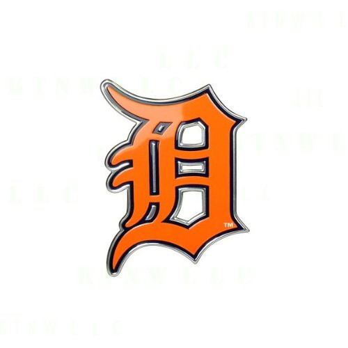 MLB Detroit Tigers Aluminum Color Auto Emblem
