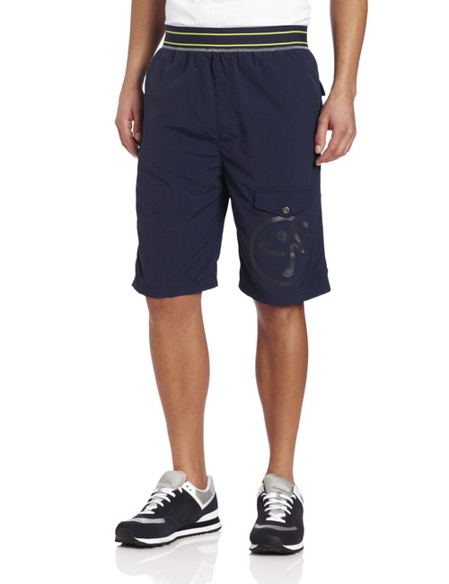 Zumba Fitness LLC Men's Dashing Shorts, Indigo, Large