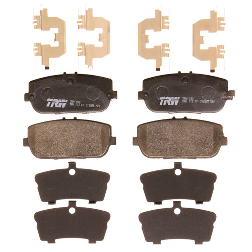 TRW Pro TRH1180 Disc Brake Pad Set For Mazda MX-5 Miata 2006-2020, Rear, And Other Applications