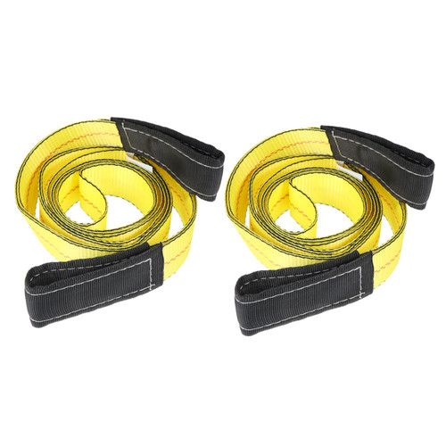 Mobestech 2pcs Sling Heavy Duty Recovery Sling Industrial Flat Eye-Eye Rope Pulling Lifting Slings Heavy Lifting Straps Heavy Duty Tow Strap Flat Widen Lift Sling Web Sling Lift Sling Straps
