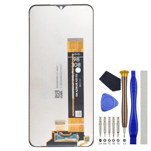Black Full LCD Digitizer Touch Screen Assembly Replacement for Samsung Galaxy A23 5G SM-A236U SM-A236B 6.6" with Tool Kit