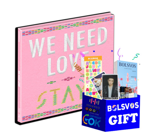 STAYC - WE NEED LOVE [Digipack ver.] (3rd Single Album) Album+BolsVos K-POP eBook (21p),1EA BolsVos Sticker for Toploader, Photocards