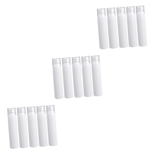 FOMIYES 15 PCS shampoo dispenser cream travel container bottle dispenser lotion liquid press bottle lotion sprayer foam pump dispenser white portable bottle lotion sub bottle make up Soap