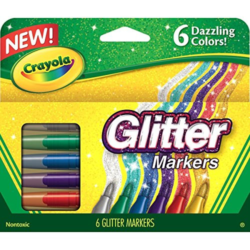 Crayola - Glitter Markers, (6 Count) (2 Pack) Crayola - Glitter Markers, (6 Count) (2 Pack)