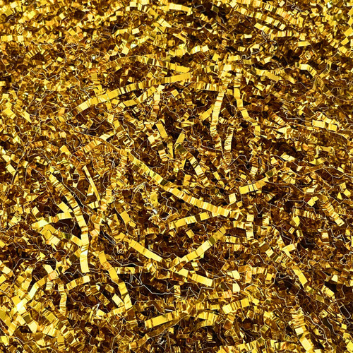 Montplisse Gold Crinkle Paper | 1LB Gold Crinkle Cut Paper Shred Filler | Gold Shredded Paper for Gift Baskets | Gold Shred Filler for Gift Baskets | Gold Paper for Gift Box Stuffing & Basket Filler