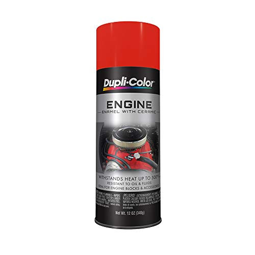 Dupli-Color EDE160707 Ceramic Chevrolet Orange-Red Engine Paint - 12 oz.