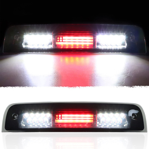 Tresound 3rd Third Brake Light for 2009-2017 Dodge Ram 1500 2500 3500 Cargo Light LED High Mount Lamp (Smoked Lens)