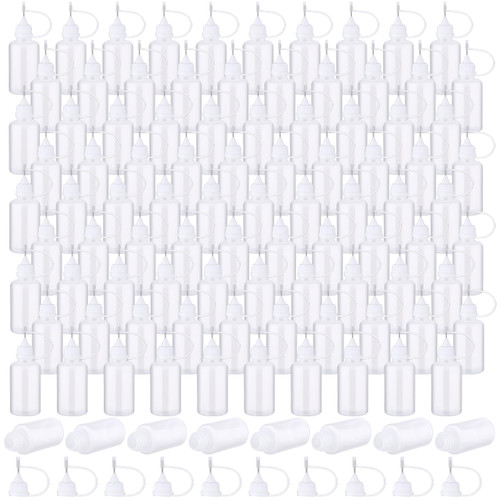 Zhehao 100 Pcs Precision Needle Tip Glue Applicator Bottles 30 ml/ 1 oz Translucent Glue Bottles Narrow Tip Applicator Bottle Plastic Liquid Dropper Bottles for DIY Quilling Craft Acrylic Painting Zhehao 100 Pcs Precision Needle Tip Glue Applicator Bottles 30 ml/ 1 oz Translucent Glue Bottles Narrow Tip Applicator Bottle Plastic Liquid Dropper Bottles for DIY Quilling Craft Acrylic Painting