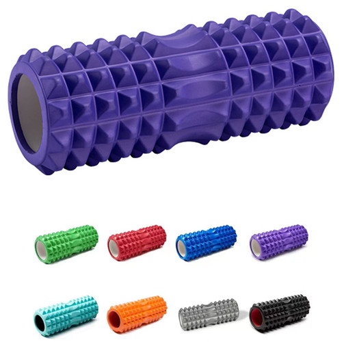 Qiccijoo Foam Roller for Back, Massage Roller for Deep Tissue Massage,Back Pain Relief Muscle Roller,Back Roller,Yoga Rolle,Workout Roller,Exercise Roller(13 inch-Purple)