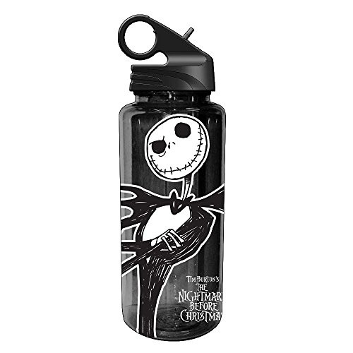 Silver Buffalo NB1664 Disney Nightmare Before Christmas Jack Skellington Tritan Water Bottle, 20-Ounces