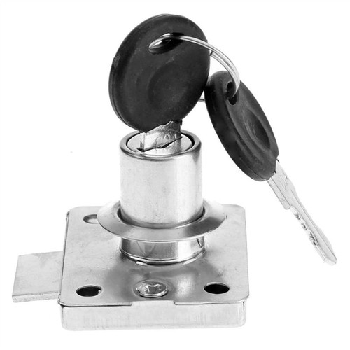 Desk Drawer Lock Wardrobe Locks Cabinet Locks Furniture Cam Locks Cold Rolled Steel Zinc Alloy Cabinet Locker with 2 Key 1Pcs