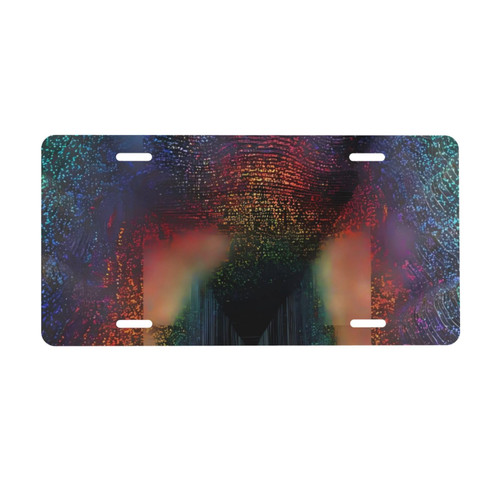 Holographic Dreams Personalized License Plate Holographic Dreams Auto Truck Front Tag Metal License Plate Cover Frame for Car 6"X12"