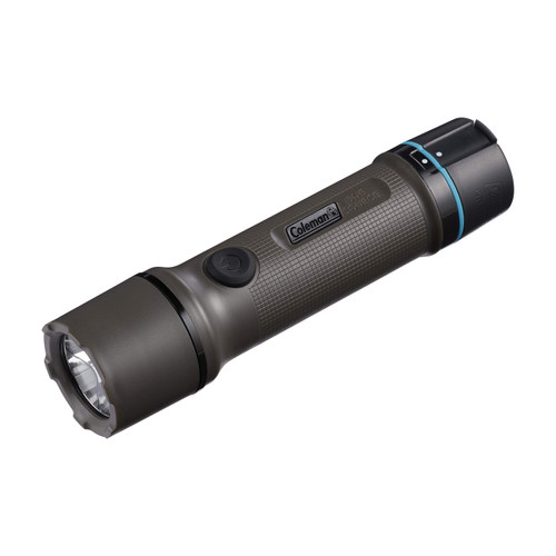 Coleman OneSource Rechargeable LED Flashlight, Water-Resistant Flashlight with OneSource Batteries Shines Up to 1000 Lumens, Rechargeable Heavy-Duty Flashlight for Camping, Emergencies, & Home Usage