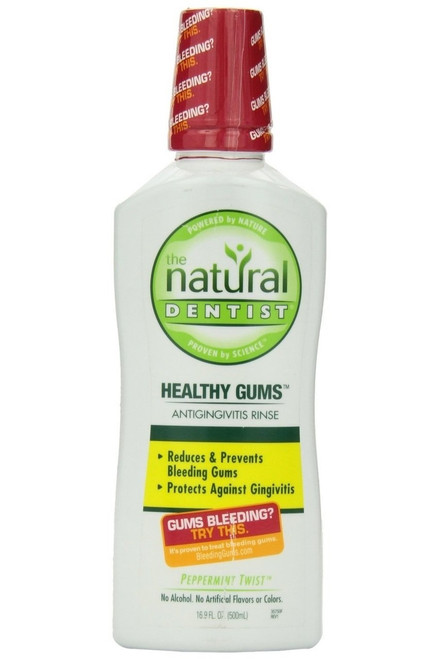 Natural Dentist Healthy Gums Peppermint Twist Antigingivitis Rinse, 16.9 Ounce 2 PK
