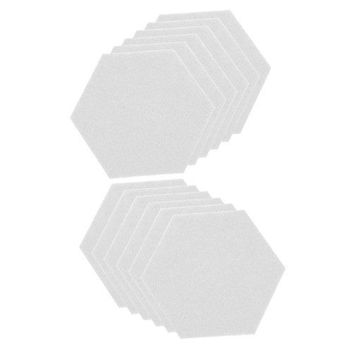 ERINGOGO 12pcs Hexagon Sound Insulation Board Noise Cancelling Wall Panels Photo Display Board Bulletin Board Trim Notice memo Board Acoustic Foam Hexagon Sound Panels Decorative pin Board