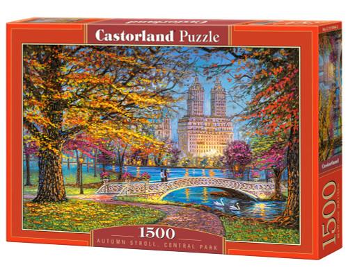 CASTORLAND 1500 Piece Jigsaw Puzzles, Autumn Stroll, Central Park, NY, New York Puzzle, Cityscape, Adult Puzzles, Castorland C-151844-2 CASTORLAND 1500 Piece Jigsaw Puzzles, Autumn Stroll, Central Park, NY, New York Puzzle, Cityscape, Adult Puzzles, Castorland C-151844-2