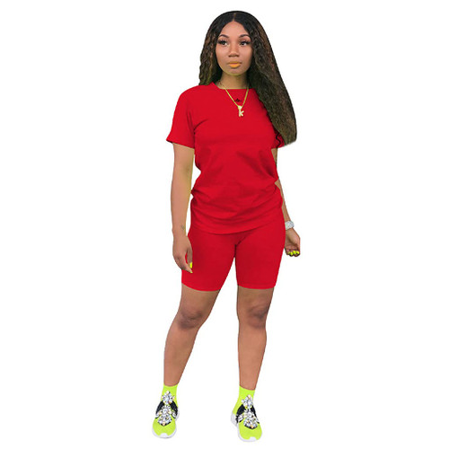 Two Piece Outfits For Women Summer Lounge Sets for Women 2 Piece Outfits For Women Summer&Short Sets Women 2 Piece Outfits-Casual Short Sleeve Women Two Piece Outfits Sets Summer Tracksuits short sets for women lounge sets for women 2pieces fashion o