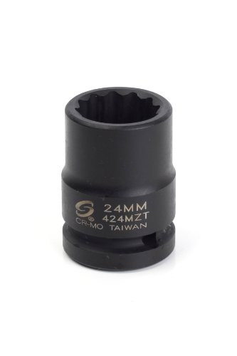 Sunex 424mzt 3/4-Inch Drive 24-Mm 12-Point Thin Wall Impact Socket