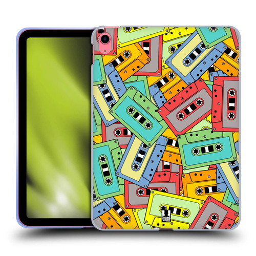 Head Case Designs Cassette Tape Vintage Item Patterns Soft Gel Case Compatible with Apple iPad 10.9 (2022)