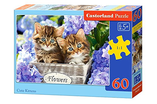 Castorland Puzzle 60 Pieces, Cute Kittens - ?-066087 Castorland Puzzle 60 Pieces, Cute Kittens - ?-066087