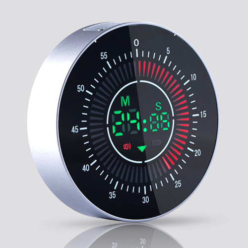 Ousmile Visual Timer, 60-Minute Kitchen Timer Pomodoro Timer for Productivity, Countdown Timer for Kids and Adults, Time Management Tool for Cooking,Office,School,Work