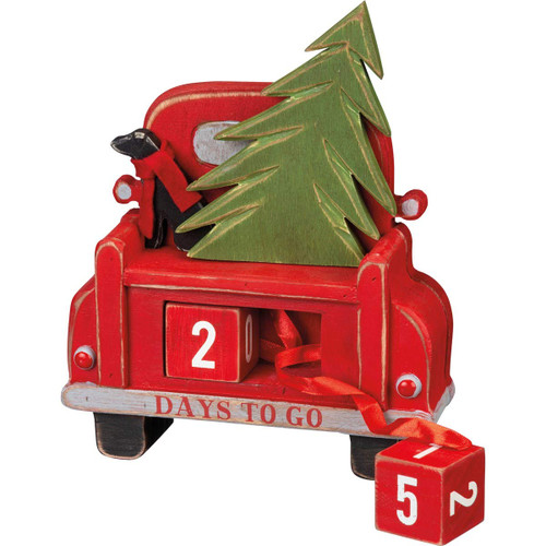 Primitives by Kathy Christmas Countdown Blocks, Carved Truck