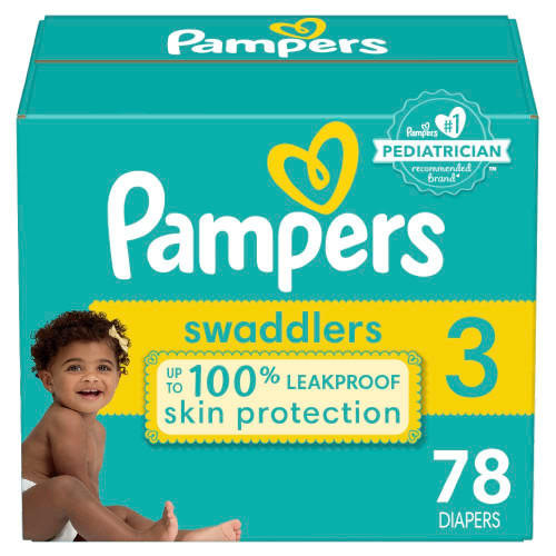 Pampers Swaddlers Diapers Size 3, 78 count - Disposable Diapers