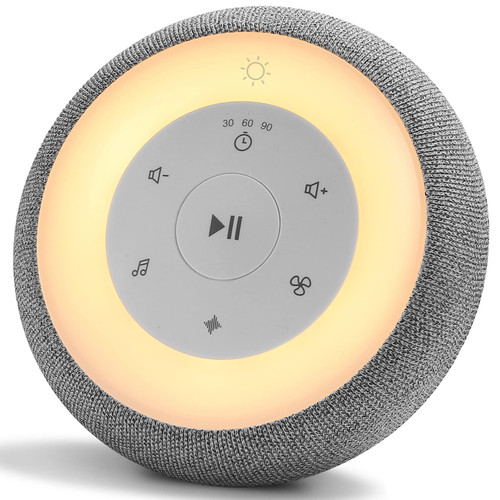 White Noise Machine, Sleep Sound Machine with Baby Night Light, 28 Soothing Sounds, 32 Adjustable Volume, Timer and Memory Function, Portable Sound Machine for Baby, Adult, Home, Nursery, Travel