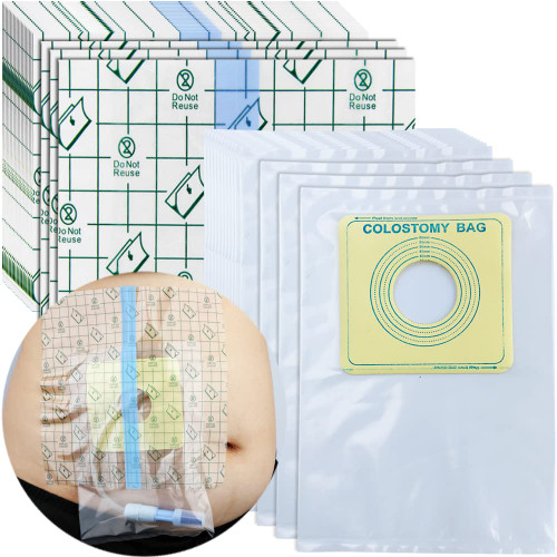 50 Pcs Dialysis Catheter Shower Cover + 50 Pcs PD Shower Pouch Bag for Feeding Tube Waterproof PD Bandage Peritoneal Dialysis Port Protector G-Tube Shields Peg Bath Wound Patch