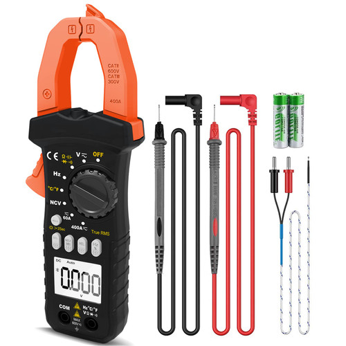 LYCEBELL Digital Clamp Meter Multimeter LC-7200B ac dc amp Meter 6000 Counts for AC/DC Current Voltage Resistance Temperature Capacitance Resistance Diode Continuity Tester NCV