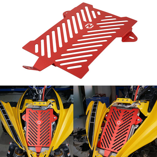 NICECNC Red Radiator Grille Guard Cover Protector Compatible with Yamaha Raptor 700 2013-2018 2019 2020 2021 2022 2023, Raptor 700R 2013-2020 2021 2022 2023