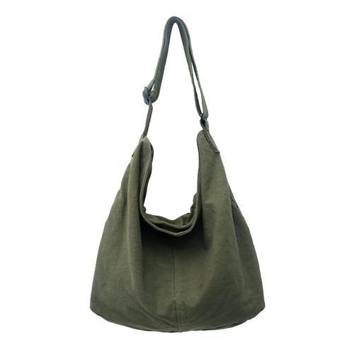 Large Capacity Canvas Hobo Bags for Women and Men, Purses Shoulder Bags, Casual Crossbody Bags, Tote Messenger Bag Handbag for Work, Shopping, Travel ?474/Green?