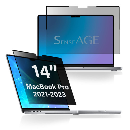 SenseAGE Privacy Screen Macbook Pro 14 inch (M1 M2 Pro/M1 M2 Max, A2442/A2779) Magnetic Installation Screen Protector, Anti-Blue Light Screen Filter, Compatible with Macbook Pro 14 inch 2021-2023 SenseAGE Privacy Screen Macbook Pro 14 inch (M1 M2 Pro/M1 M2 Max, A2442/A2779) Magnetic Installation Screen Protector, Anti-Blue Light Screen Filter, Compatible with Macbook Pro 14 inch 2021-2023