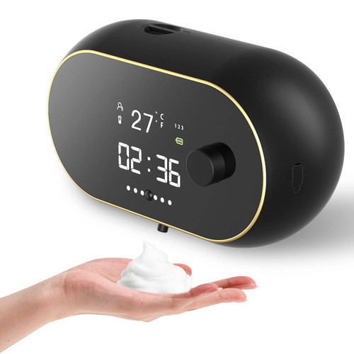 Automatic Soap Dispenser Foaming Hand Free Soap Dispenser Wall Mount Foam Rechargeable Soap Dispenser Touchless Soap Dispenser Smart Electric Wall Auto Soap Dispenser for Bathroom, Kitchen, Commercia