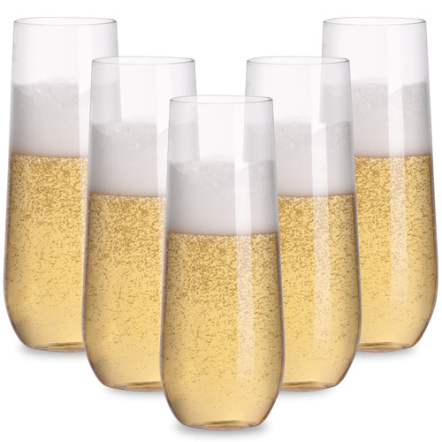 Moretoes Plastic Champagne Glasses, 36pcs, 9oz, Champagne Flutes Plastic, Champagne Flutes Gisposable, Clear Plastic Champagne Flutes, Stemless Champagne Flutes Plastic Moretoes Plastic Champagne Glasses, 36pcs, 9oz, Champagne Flutes Plastic, Champagne Flutes Gisposable, Clear Plastic Champagne Flutes, Stemless Champagne Flutes Plastic