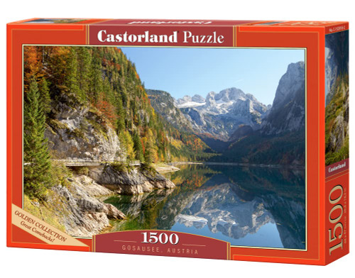 CASTORLAND 1500 Piece Jigsaw Puzzle, Gosausee, Austria, Idyllic Puzzle, Mountain View, Adult Puzzle, Castorland C-152018-2 CASTORLAND 1500 Piece Jigsaw Puzzle, Gosausee, Austria, Idyllic Puzzle, Mountain View, Adult Puzzle, Castorland C-152018-2