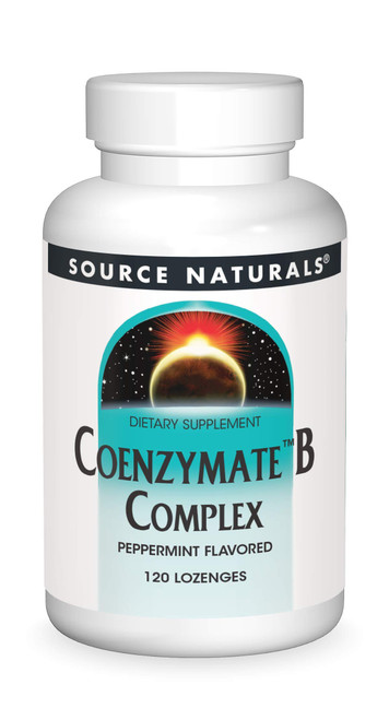 Source Naturals Coenzymate B Complex - Peppermint Flavor That Melts in Mouth - B Vitamins - 120 Lozenges Source Naturals Coenzymate B Complex - Peppermint Flavor That Melts in Mouth - B Vitamins - 120 Lozenges
