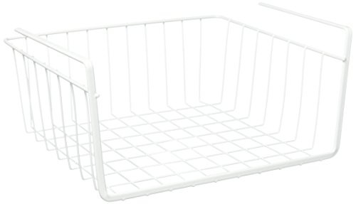 Metaltex USA Inc. Under Shelf Basket, White, 16-Inch