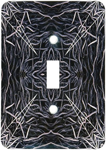 3dRose lsp_42440_1 Dark Gothic Ornament 4 Mandala Light Switch Cover