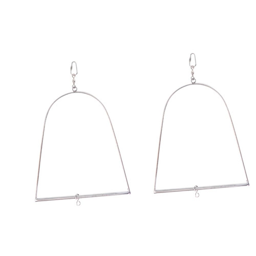 Toyvian 2pcs Cockatiel Toys Parrot Toys Parakeet Toys Parakeet cage Accessories Bird Finch nests for Cages Parrot Holder Parrot Swing Hanging Cage Stainless Steel The Swing Parrot Stand