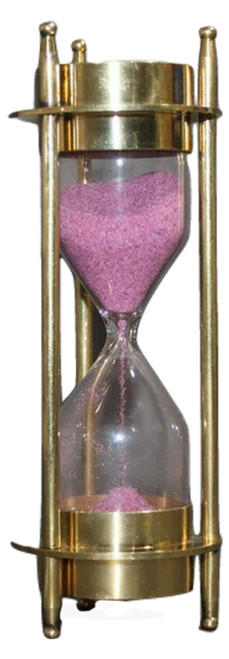 Vintage Sand Timer with Compass Hour Glass Vintage Victorian Era Tool Handmade Decor Antique Brass Hourglass Nautical Vintage Gift Decorative Collectible Hourglass by Metal-Crafts