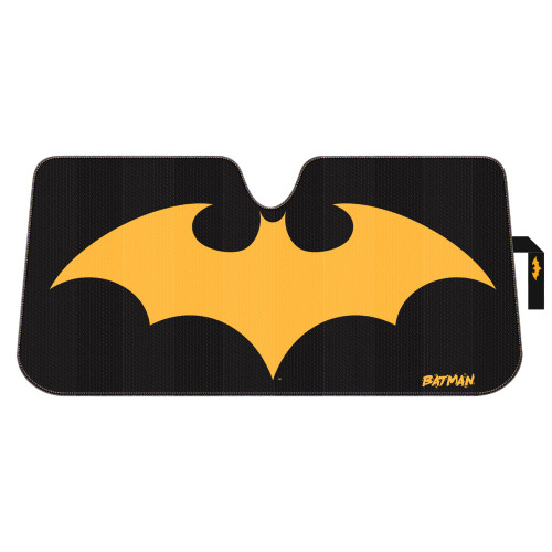 Plasticolor 003971W01 Warner Bros. Batman Logo Front Windshield Accordion Folding Sunshade